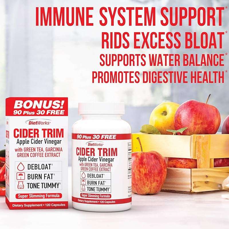 Windmill Dietworks Apple Cider Vinegar Capsules Ea, Ginger, Cayenne & Maple, 120 Count - Image 4