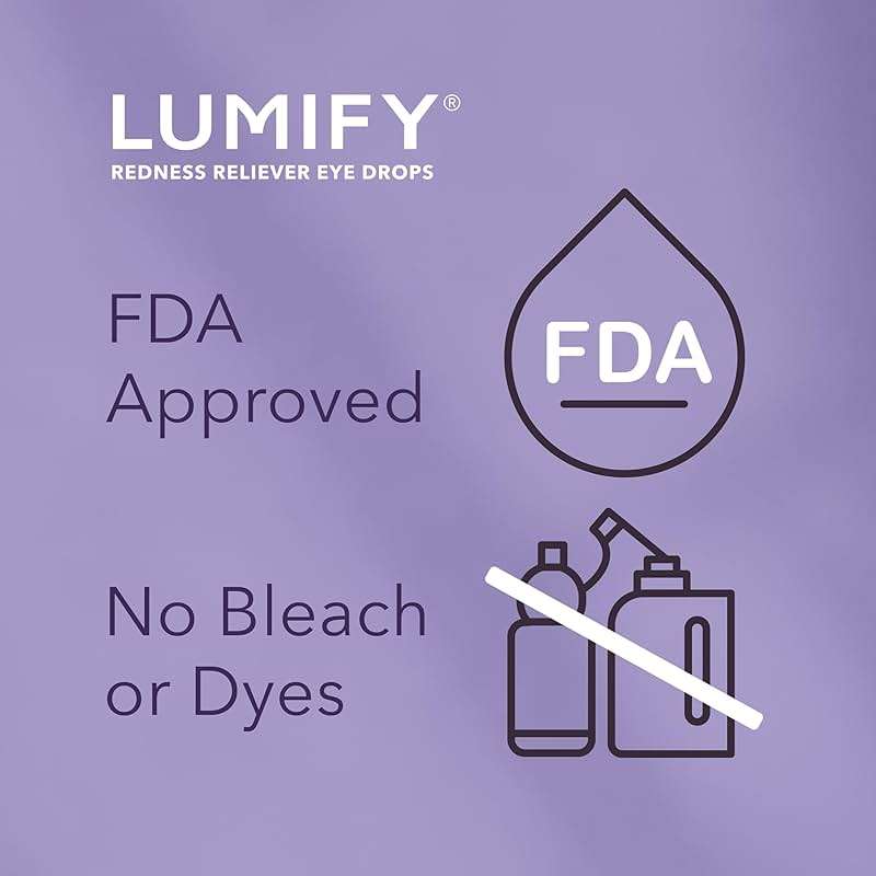 LUMIFY Eye Drops for Red Eyes, Redness Reliever for Brighter Looking Eyes, Works in 1 Minute & Lasts Up to 8 Hours, Eye Drops, 0.08 Fl Oz (2.5 mL) - Image 6