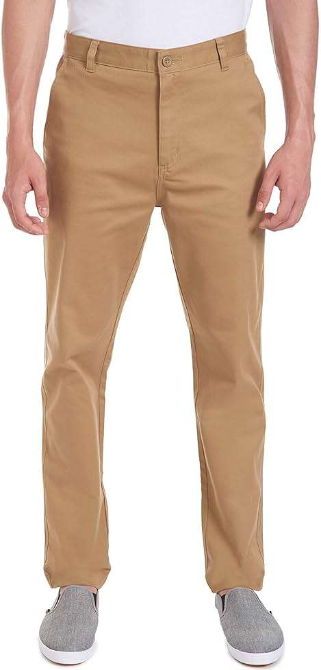 Nautica Young Men's Uniform Flat Front Stretch Twill Pant - Image 1