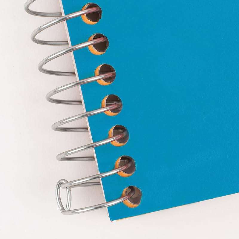 Five Star Small Spiral Notebook, 2 Subject, College Ruled Paper, 9-1/2" x 6", 100 Sheets, Teal Blue (06180AA4) - Image 6