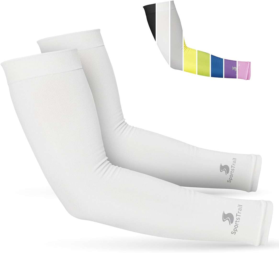 SportsTrail Cooling Arm Sleeves for Men & Women – Breathable, UV Sun Protection, Sports Arm Sleeves for Women, Men & Youth - Image 1