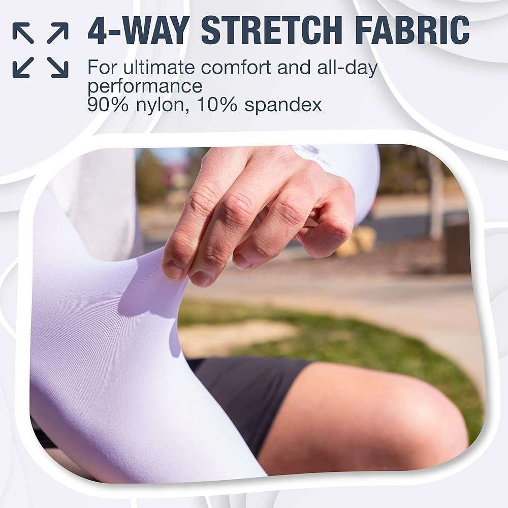 SportsTrail Cooling Arm Sleeves for Men & Women – Breathable, UV Sun Protection, Sports Arm Sleeves for Women, Men & Youth - Image 2