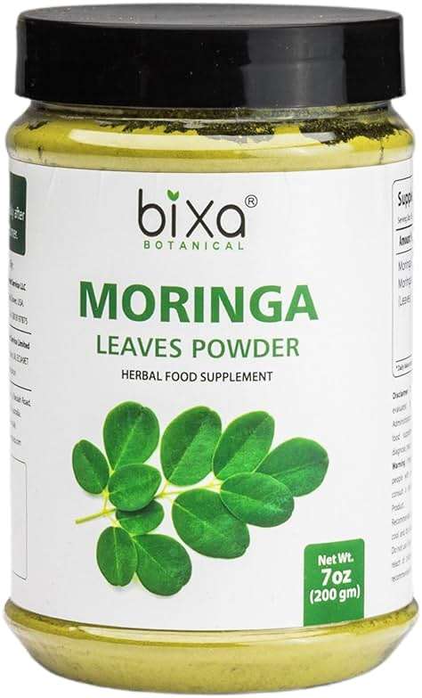 bixa BOTANICAL Moringa Powder (Organic Moringa Oleifera - 100% Pure Moringa Leaf/Drum Stick Shigru) | Perfect for Drinks, Tea,Smoothies & Recipes - 7Oz - Image 1