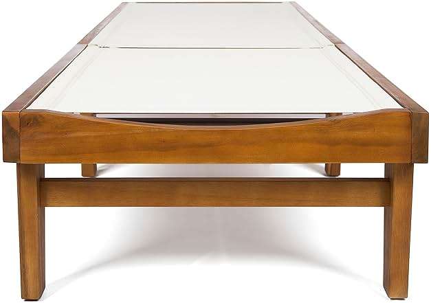 Christopher Knight Home Summerland Outdoor Mesh Chaise Lounge with Acacia Wood Frame, Teak Finish / White Mesh - Image 6
