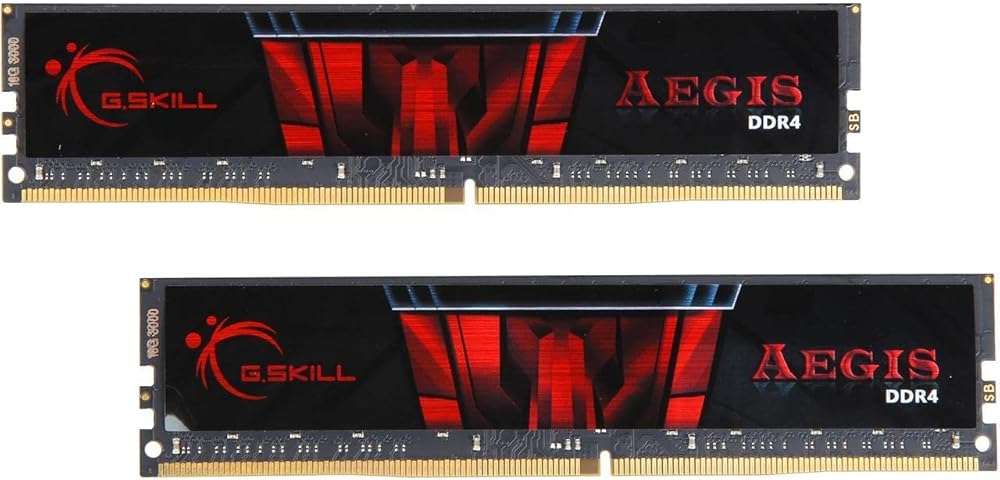 G.SKILL AEGIS Series DDR4 RAM (XMP) 32GB (2x16GB) 3000MT/s CL16-18-18-38 1.35V Intel AMD Desktop Computer Memory U-DIMM (F4-3000C16D-32GISB) - Image 1