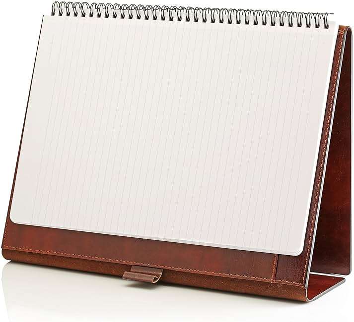 GALLAWAY LEATHER Padfolio Portfolio Folder – Slim Portfolio Folio Organizer Holder for Letter Legal A4 Note Pads Notebooks for Men Women Refillable Business Leather Portfolio Binder, Dark Chocolate - Image 6