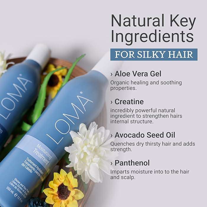 Loma Hair Care Moisturizing Shampoo & Treatment Duo - Image 4