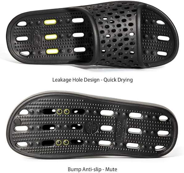 Xomiboe Shower Shoes Men Quick Drying Women Shower Sandals Non-Slip Comfortable House Slippers Bathroom Hotel Flip Flops Slides With Students Gym - Image 4