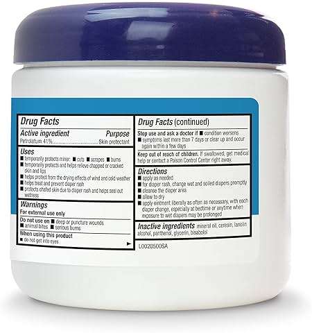 Amazon Basics Healing Ointment for Babies, Skin Protectant for Irritated or Cracked Skin, Pediatrician Tested, 14 Ounce, 4-Pack (Previously Solimo) - Image 3