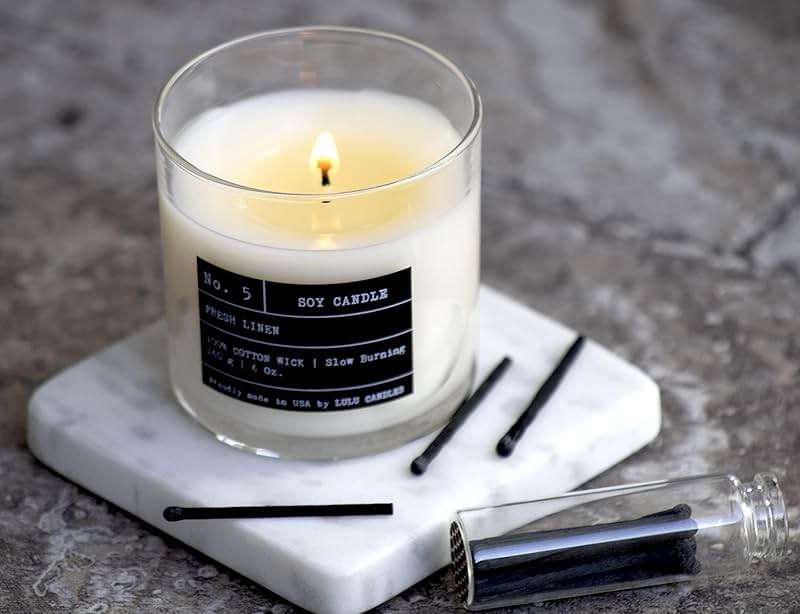 Lulu Candles | Fresh Linen | Luxury Scented Soy Jar Candle | Hand Poured in The USA | Highly Scented & Long Lasting (6 Oz.) - Image 2