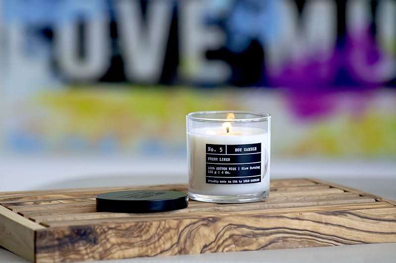 Lulu Candles | Fresh Linen | Luxury Scented Soy Jar Candle | Hand Poured in The USA | Highly Scented & Long Lasting (6 Oz.) - Image 3