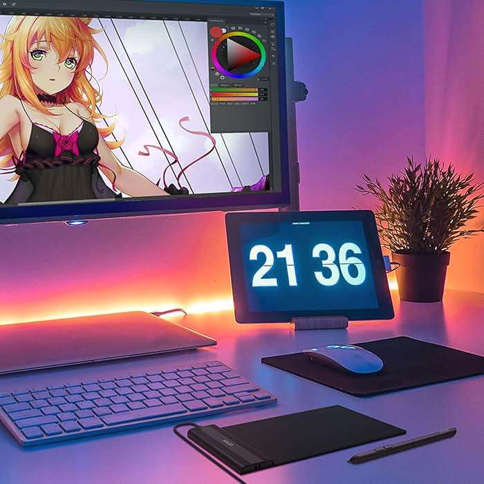 Graphics Drawing Tablet VEIKK S640 6x4 Inch Portable OSU Tablet with 8192 Levels Battery-free Stylus Pen for Digital Art&Animation,compatible with PC/Mac/Linux/Windows | with 8192 Levels Battery-free Stylus Pen, For Drawing,Online class/E-learning/Signature Pad - Image 6