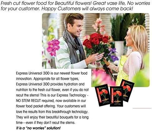 Cut Flower Food Floralife Flower Food Powdered Packets - Pack of 36 Express Universal Packets - Image 3
