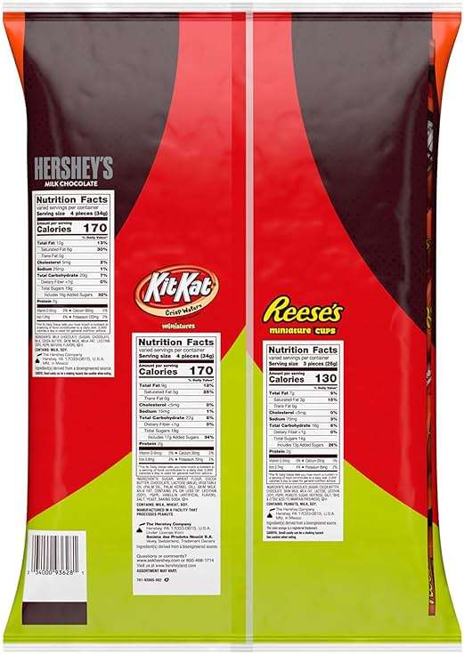 HERSHEY'S, KIT KAT and REESE'S Assorted Milk Chocolate Candy Variety Bag, 80.39 oz (265 Pieces) - Image 2