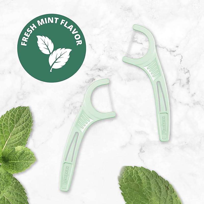 Plackers® Micro Line® Floss Picks - Intense Mint, Floss Fiber Made Without PTFE, 500 Count - Image 4