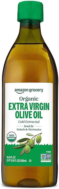 Amazon Grocery, Organic Extra Virgin Olive Oil, 16.9 Fl Oz - Image 1