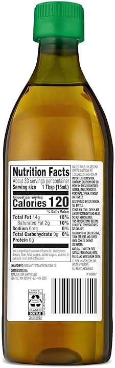 Amazon Grocery, Organic Extra Virgin Olive Oil, 16.9 Fl Oz - Image 2