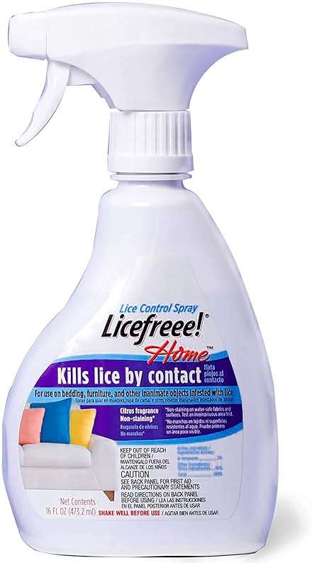 Licefreee Home Lice Control Spray - Non-Staining Lice Treatment Spray for Furniture, Mattresses, Fresh Citrus Fragrance, 16 Fl Oz - Image 2