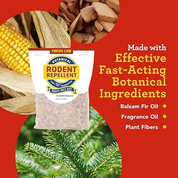 Fresh Cab Botanical Rodent Repellent - Environmentally Friendly, Keeps Mice Out, 12 Scent Pouches - Image 3