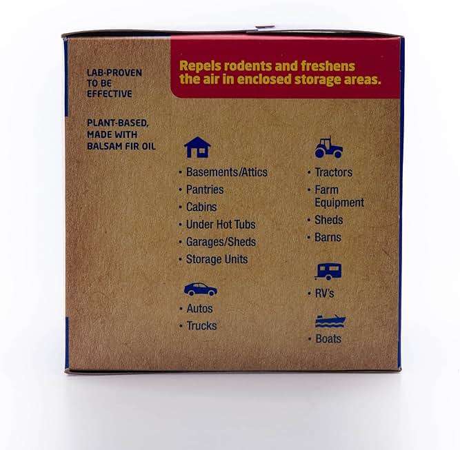 Fresh Cab Botanical Rodent Repellent - Environmentally Friendly, Keeps Mice Out, 12 Scent Pouches - Image 9