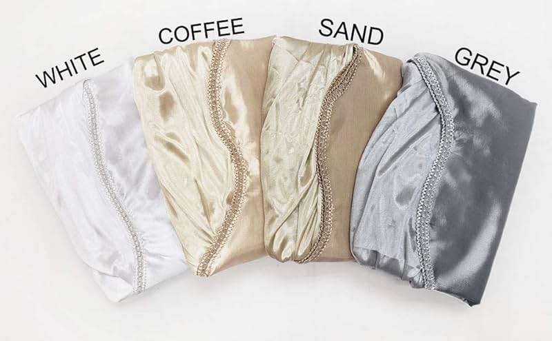 GOHD Valarie Fancy Window Valance. 54 x 18. Taffeta Fabric with Soft Satin Swag. Add Some Royal luxruy Accent to Your Home. (Grey) - Image 5