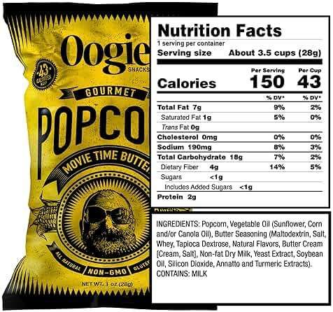 Oogie's Gourmet Popcorn| 16 Pack | Variety Flavor Pack | Gluten Free Popcorn Snacks | 1oz Individual Bags - Image 3
