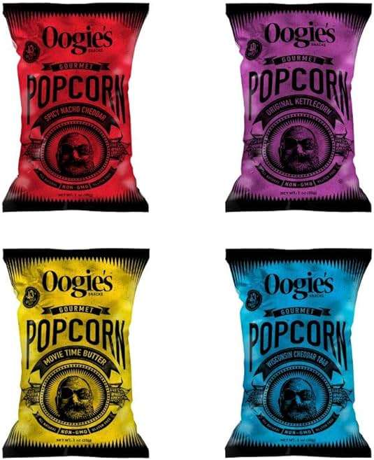 Oogie's Gourmet Popcorn| 16 Pack | Variety Flavor Pack | Gluten Free Popcorn Snacks | 1oz Individual Bags - Image 4
