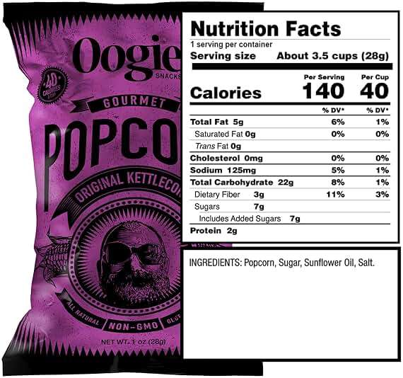 Oogie's Gourmet Popcorn| 16 Pack | Variety Flavor Pack | Gluten Free Popcorn Snacks | 1oz Individual Bags - Image 8