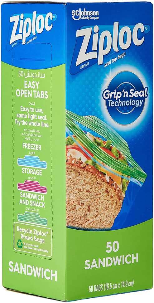 Ziploc Sandwich Bags, 145-Count - Image 4