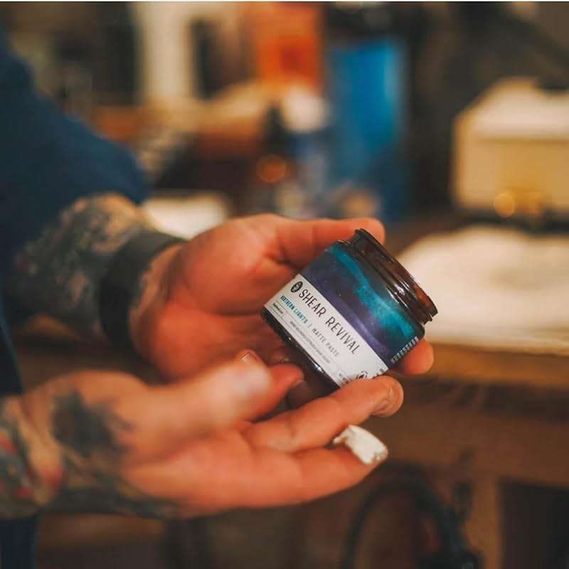 Shear Revival Northern Lights Matte Paste Pomade for Men & Women - Firm Hold, Matte Finish Hair for All Hair Types, 99% All Natural Ingredients, Citrus & Sage Scent, Travel Friendly 3.4oz - Image 3