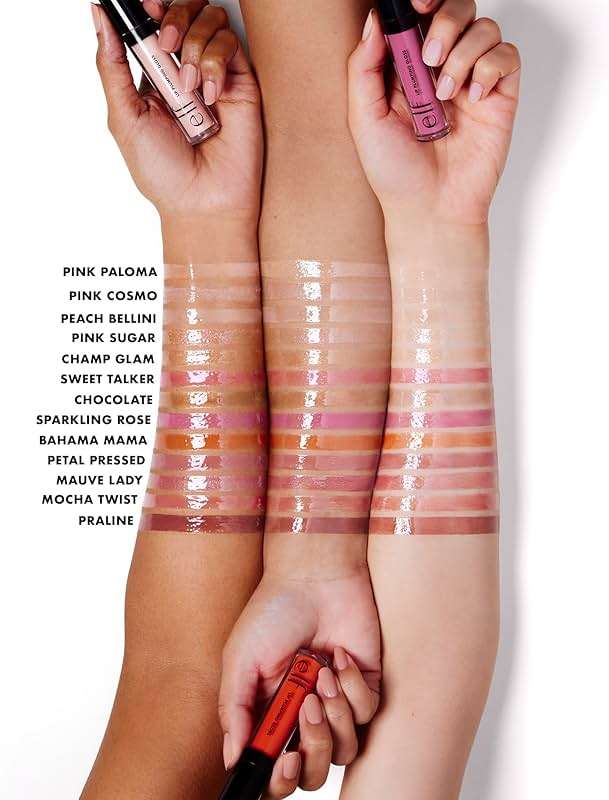 e.l.f. Lip Plumping Gloss, High-Shine Sheer Color, Hydrates & Creates Fuller Lips With Vitamin E, Vegan & Cruelty-Free, Mocha Twist, 0.1 Fl Oz - Image 3