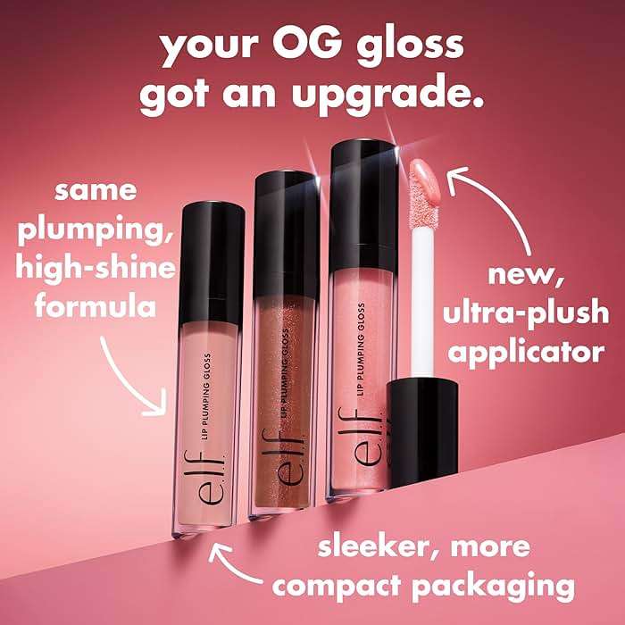e.l.f. Lip Plumping Gloss, High-Shine Sheer Color, Hydrates & Creates Fuller Lips With Vitamin E, Vegan & Cruelty-Free, Mocha Twist, 0.1 Fl Oz - Image 5