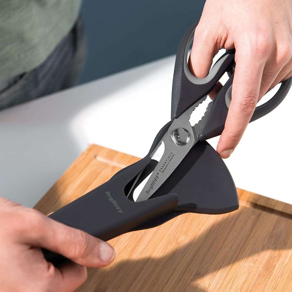 Berghoff 1106254 Kitchen Scissors with Sheath Black and Stainless Steel - Image 2