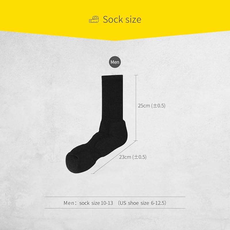 SOX TOWN Unisex Cushioned Crew Training Athletic Socks Men & Women with Combed Cotton Moisture Wicking Breathable Performance - Image 5