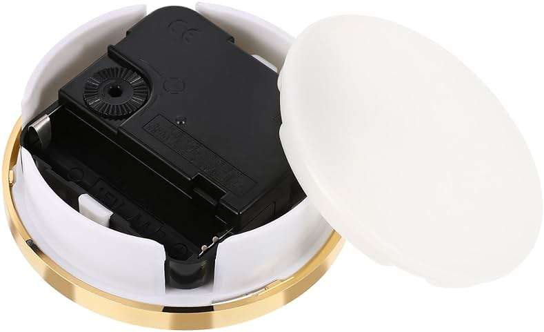 Hicarer 3-1/8 Inch (80 mm) Quartz Clock Insert Fit-up/Insert with Arabic Numeral, Gold Trim, Quartz Movement - Image 6