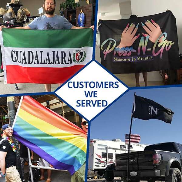Anley Custom Flag 3x5 Foot Customized Flags Banners - Personalize Print Your Own Logo/Design/Words/Text - Vivid Color, Canvas Header and Double Stitched - Brass Grommets 3 X 5 Ft - Single Sided - Image 3