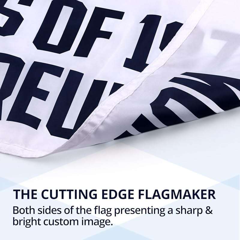 Anley Custom Flag 3x5 Foot Customized Flags Banners - Personalize Print Your Own Logo/Design/Words/Text - Vivid Color, Canvas Header and Double Stitched - Brass Grommets 3 X 5 Ft - Single Sided - Image 5