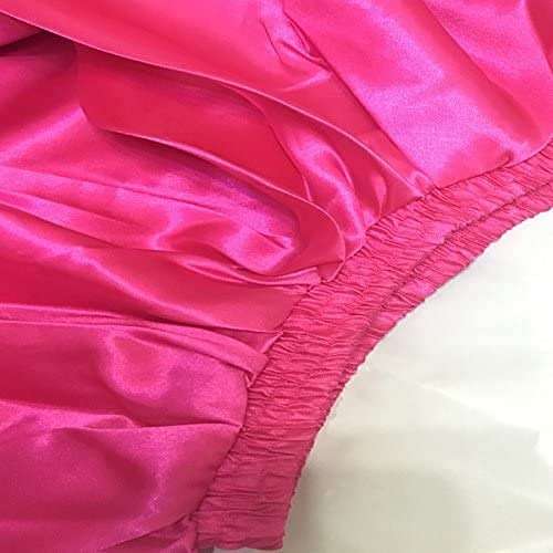 Backgarden Girls Stretched Shiny Satin Flowy Long Skirt for Belly Dance Flamenco - Image 3