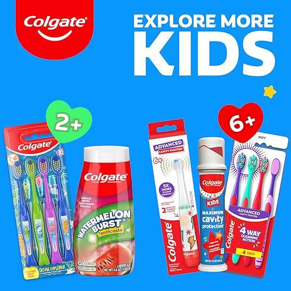 Colgate Anticavity Kids Toothpaste with Fluoride for Ages 2+, Watermelon Burst Flavor - 4.6 Ounce (4 Pack) - Image 8