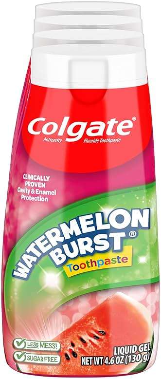 Colgate Anticavity Kids Toothpaste with Fluoride for Ages 2+, Watermelon Burst Flavor - 4.6 Ounce (4 Pack) - Image 9