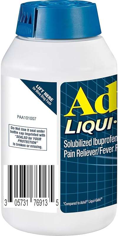 Advil Liqui-Gels minis Pain Reliever and Fever Reducer, Pain Medicine for Adults with Ibuprofen 200mg for Pain Relief - 200 Liquid Filled Capsules - Image 17