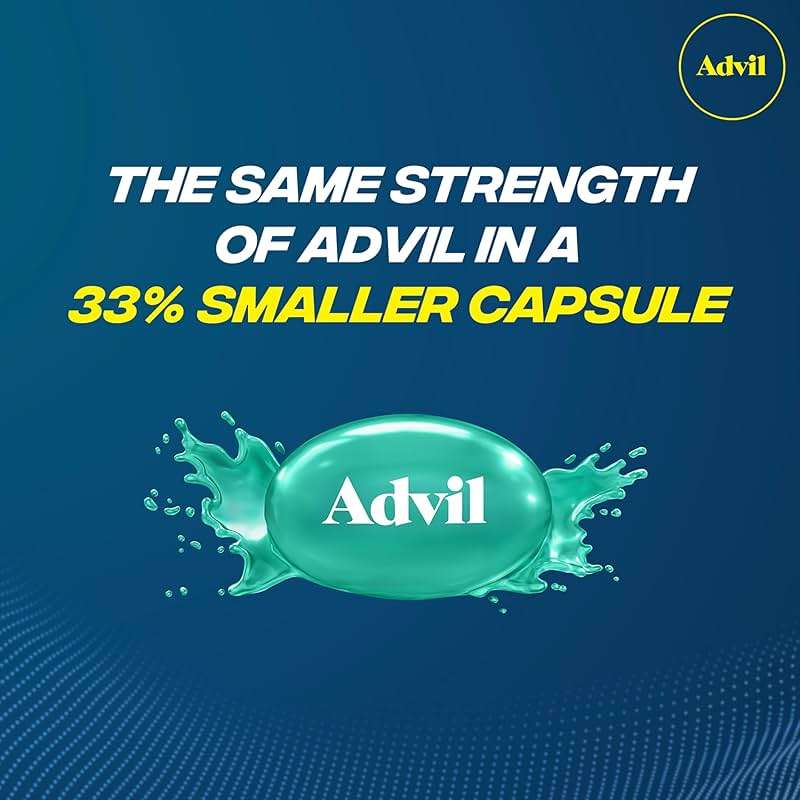 Advil Liqui-Gels minis Pain Reliever and Fever Reducer, Pain Medicine for Adults with Ibuprofen 200mg for Pain Relief - 200 Liquid Filled Capsules - Image 6