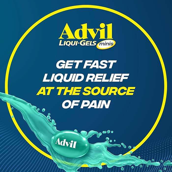 Advil Liqui-Gels minis Pain Reliever and Fever Reducer, Pain Medicine for Adults with Ibuprofen 200mg for Pain Relief - 200 Liquid Filled Capsules - Image 7