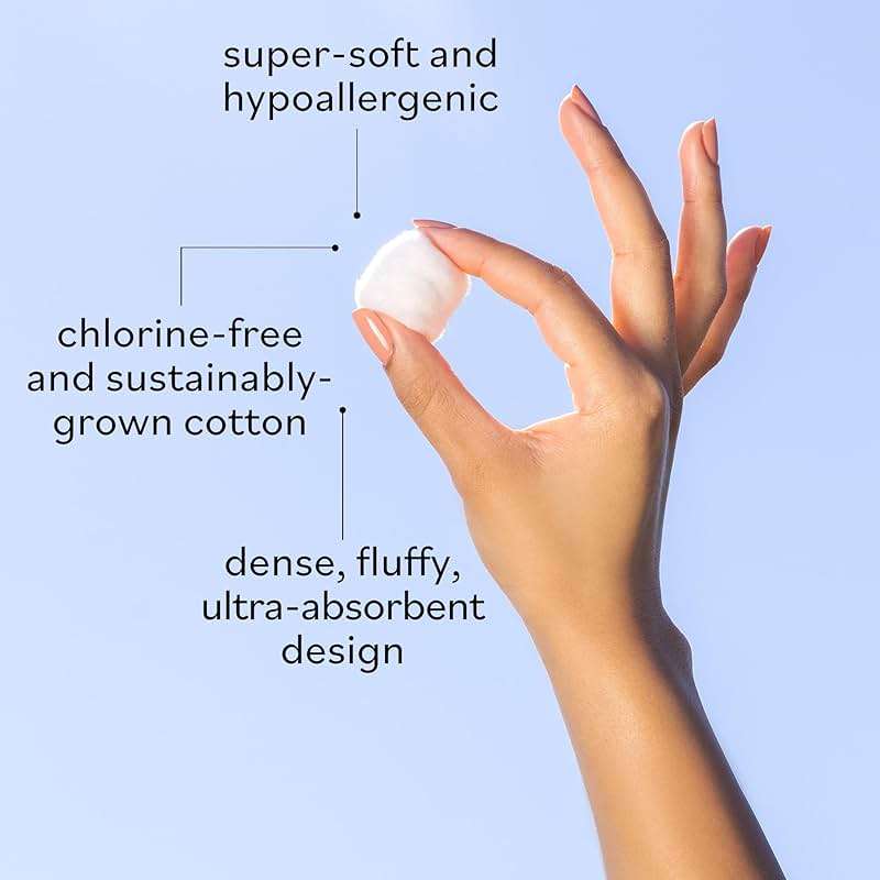 Sky Organics Jumbo Cotton Balls for Sensitive Skin, 100% Pure Organic Cotton Sustainably Grown, Chlorine Free, Hypoallergenic, Ultra-Soft and Absorbent for Beauty,Personal Care, 100 ct - Image 4