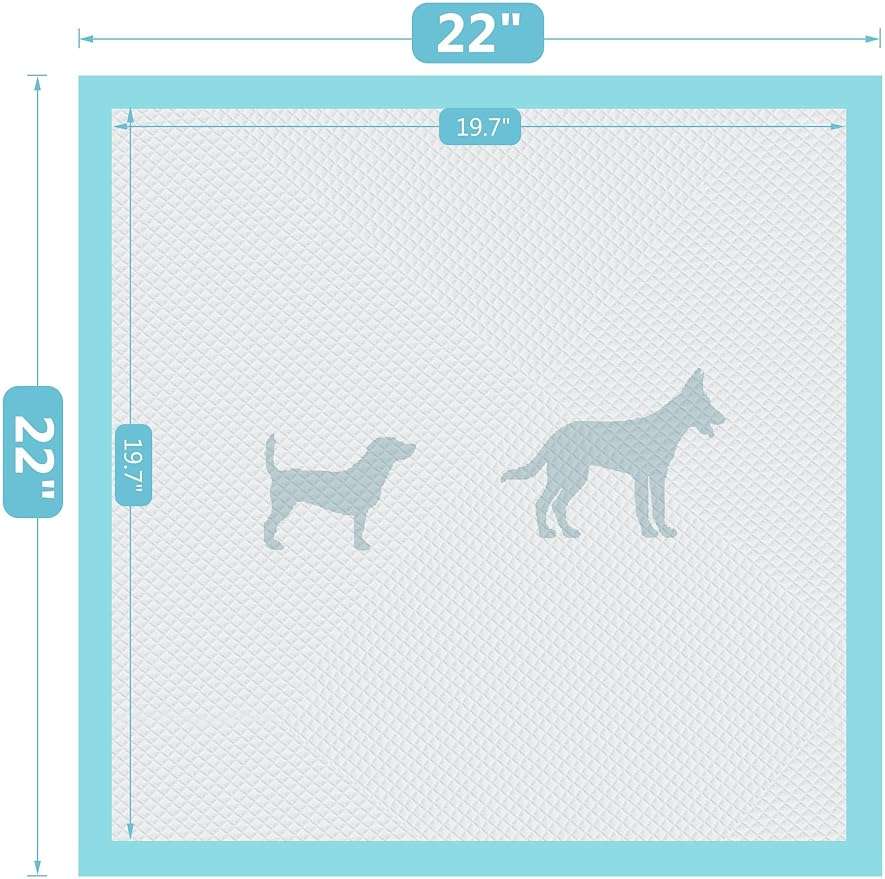 BESTLE Pet Training and Puppy Pads Pee Pads for Dogs 22"x22" Super Absorbent & Leak-Proof - Image 3