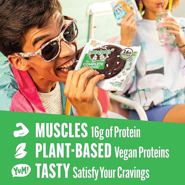 Lenny & Larry's Protein Cookie, Choc-O-Mint – High Protein Snacks with 16g Plant Protein, 10g Fiber, Soft-Baked, Vegan, Non-GMO | 4oz, Pack of 12 - Image 2