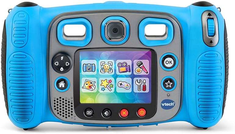 VTech Kidizoom Duo 5.0 Deluxe Digital Selfie Camera with MP3 Player and Headphones, Blue - Image 3