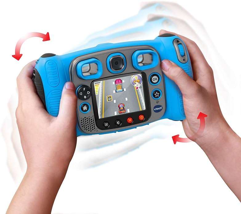 VTech Kidizoom Duo 5.0 Deluxe Digital Selfie Camera with MP3 Player and Headphones, Blue - Image 8