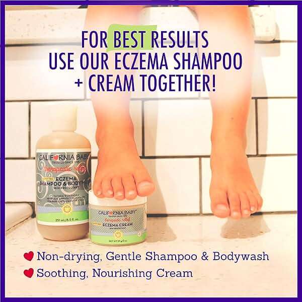 California Baby Eczema Body Wash & Shampoo | Gentle Steroid-Free Eczema Treatment | Colloidal Oatmeal + Aloe Vera | 100% Plant-Based | 8.5 oz. - Image 8