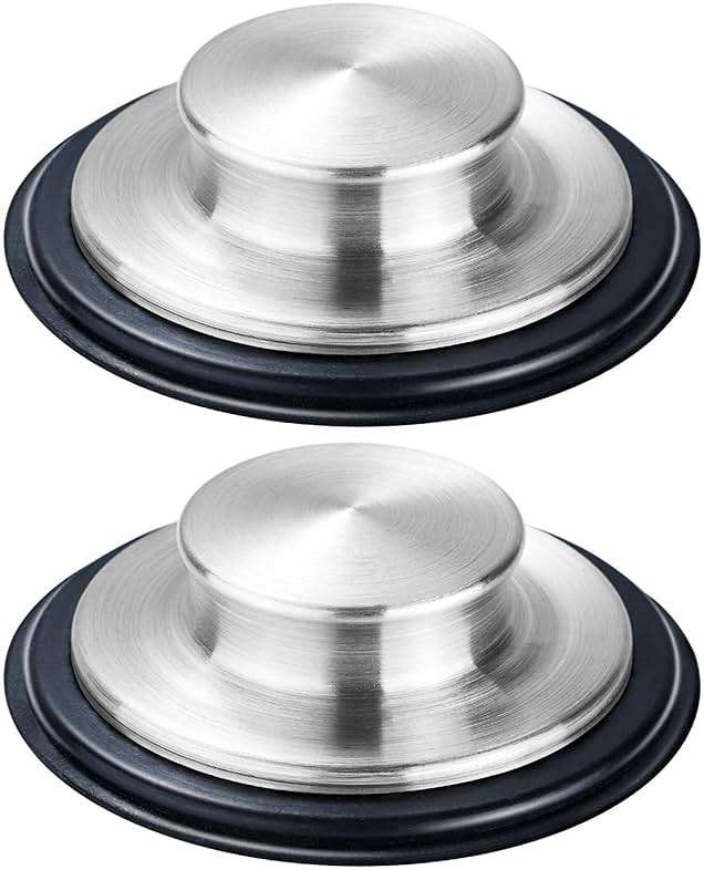 2PCS Kitchen Sink Stopper - Stainless Steel, Large Wide Rim 3.35" Diameter - Fengbao - Image 1